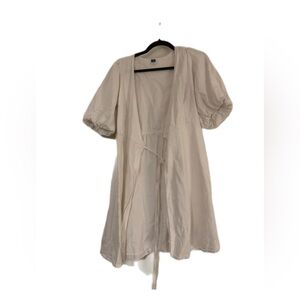 Old Navy White Puff Sleeve Dress